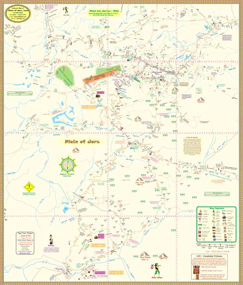 Plain of Jars Map | Map, Jar, Plain