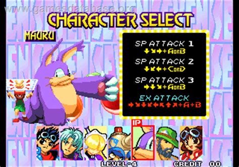 Waku Waku 7 - Arcade - Artwork - Select Screen