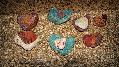 Heart Shaped Rocks Photograph by Karen Silvestri - Pixels