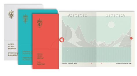 The new norwegian passport design. : minimalism