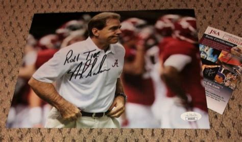 Nick Saban | Autographed Football Memorabilia & NCAA Merchandise