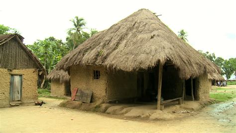 KUSIBO VILLAGE, SIERRA LEONE - AUGUST 2015 : In Rural West Africa Most People Still Live A ...