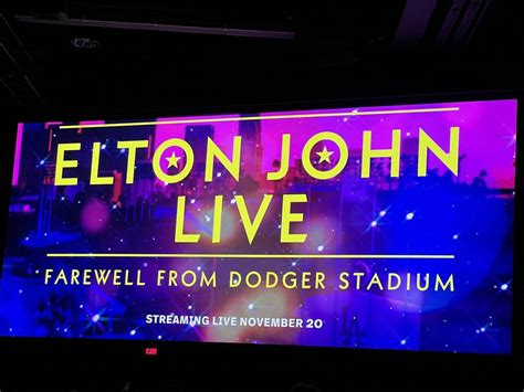 Disney+ To Host Live Concert Event "Elton John Live: Farewell From Dodger Stadium" Later This ...