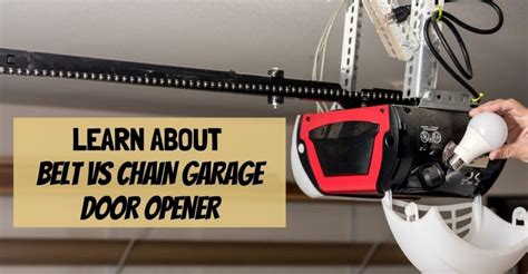 Learn About Belt vs Chain Garage Door Opener - Overhead Door of the ...