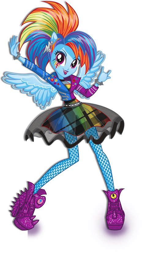 Image - Rainbow Dash Rainbow Rocks character bio art 2.png - My Little Pony Friendship is Magic ...