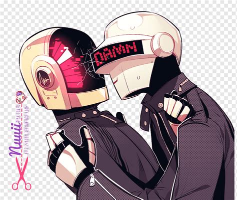 Daft Punk desenho Anime Chibi humano afinal, daft punk, fotografia, manga, fotomontagem png ...