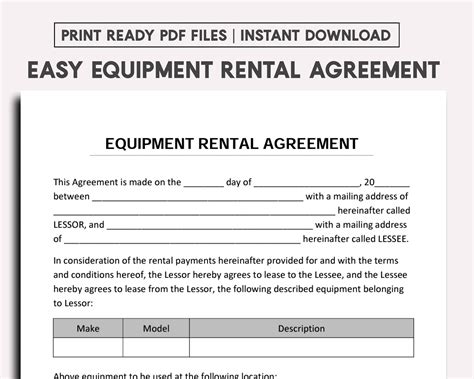 Table And Chair Rental Agreement Template Resume Exam - vrogue.co