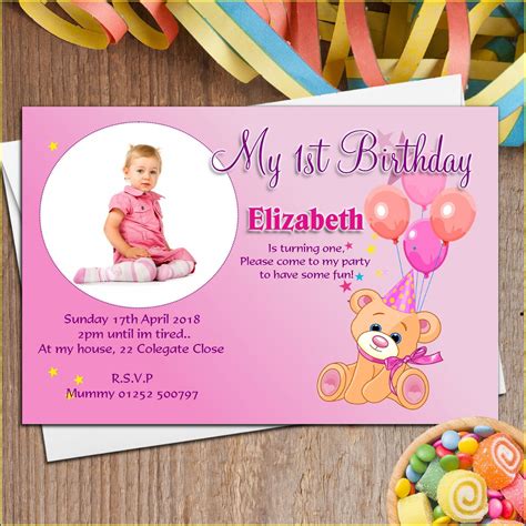 Happy Birthday Invitation Card Template Free Download - Printable Templates Free