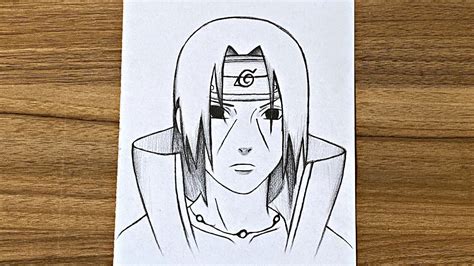 How to Draw Itachi Uchiha - Naruto || How to draw anime step by step || Itachi drawing tutorial ...