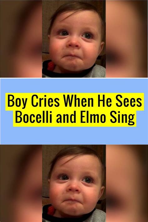 Baby Watches Andrea Bocelli And Elmo Sing, Has The Most Emotional ...