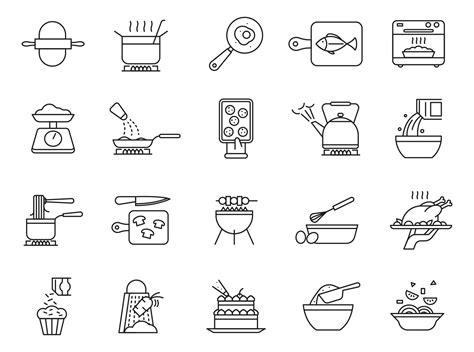 20 Cooking Vector Icons