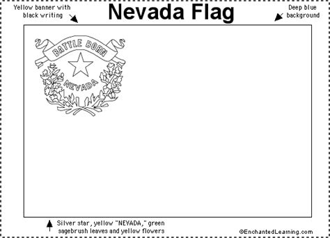 Nevada Flag Printout - EnchantedLearning.com