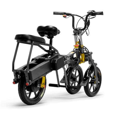 For Adults Street Legal Black Color Folding 3 Wheels Electric Road Scooter