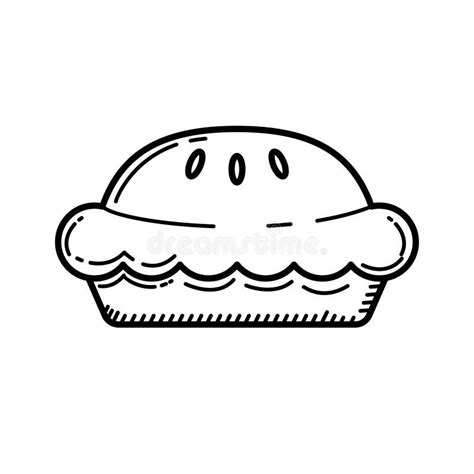 Black And White Whole Pie Clipart