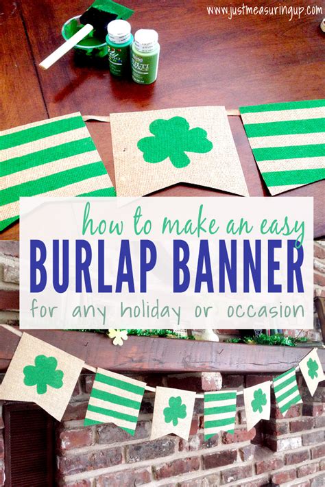 How to Make a Burlap Banner in Less Than an Hour