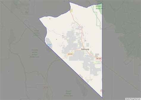 Map of Pahrump CDP