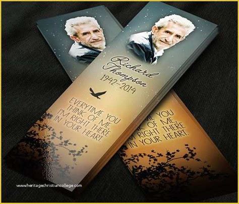 In Loving Memory Bookmark Template Free Of 27 Best Images About Memorial Bookmarks W Prayer Poem ...