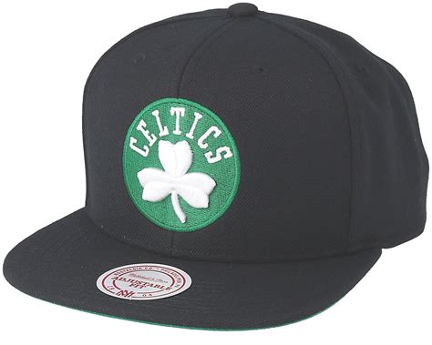 Boston Celtics Wool Solid Black Snapback - Mitchell & Ness caps ...