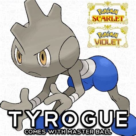 Lucido Tyrogue 6IV Lv. 1 Adamant Nature Pokemon Casa Scarlatto Violetto ...