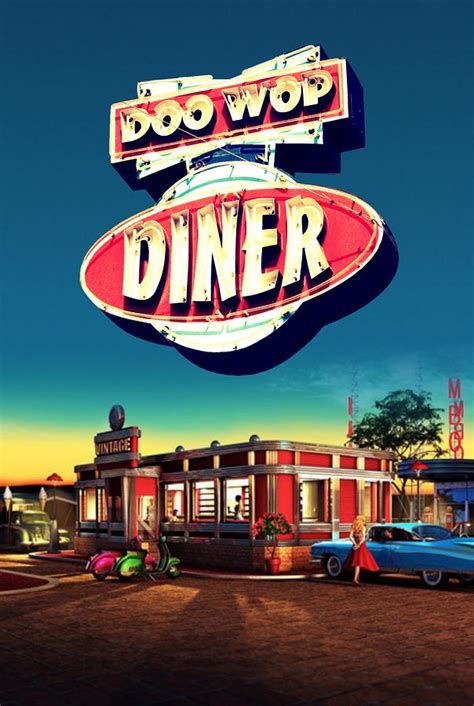 Doo Wop Diner Digital Art by David Richardson | Fine Art America