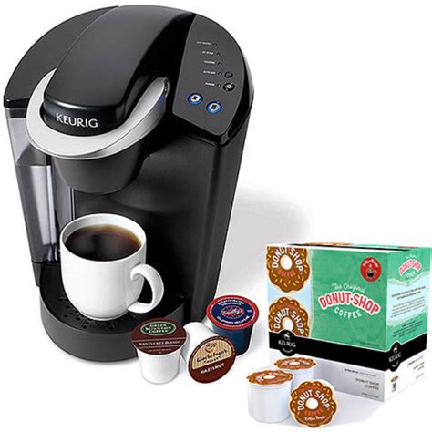 Keurig Elite K40 Single Serve Coffeemaker with Donut Shop K-Cups ...