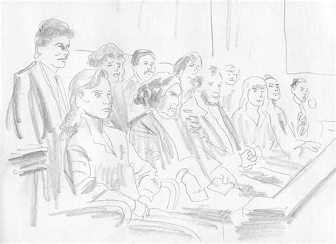 More Courtroom Sketch Art / Top Shelf Productions