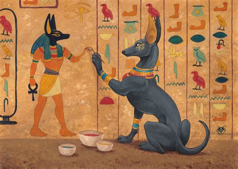 Painting Anubis by DolphyDolphiana on DeviantArt