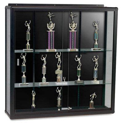 MooreCo Wall Mount Display Case Metal Trophy Display Case | Wayfair ...