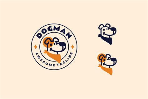 Dog Man Logo | Creative Market