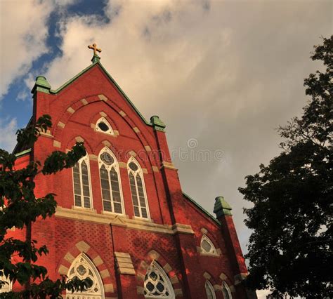 Brick Church stock image. Image of exterior, morning - 26815429