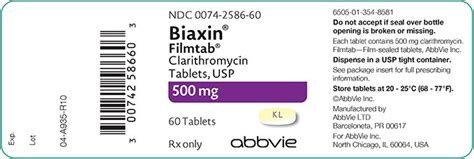 Biaxin - FDA prescribing information, side effects and uses