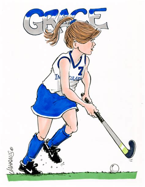 Field Hockey Cartoon | Fun Gift for Field Hockey Player