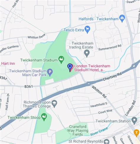 Twickenham Station Map