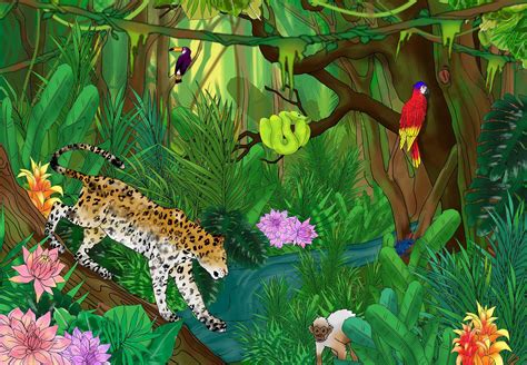 Jungle Scene Drawing At Getdrawings Free Download