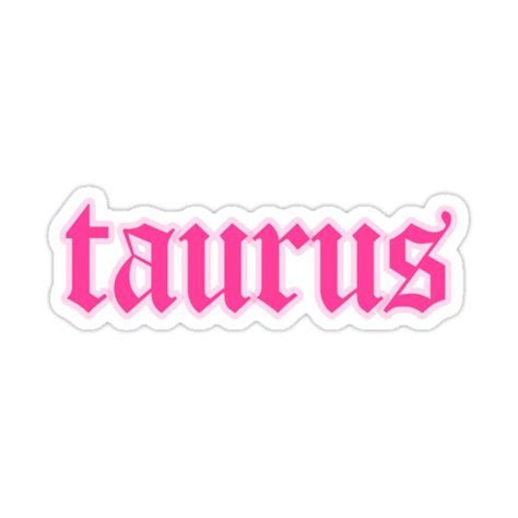 Taurus Sticker by Liiiiiiiiv in 2022 | Print stickers, Red bubble ...