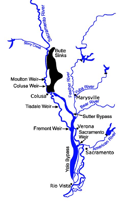 Sacramento River Flood Map