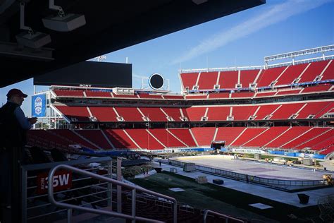 NHL Stadium Series set-up at Levi's Stadium