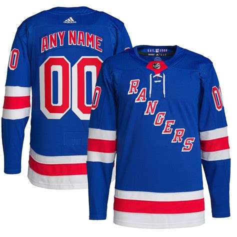 New York Rangers Custom Jersey – All Stitched – Klein Studio