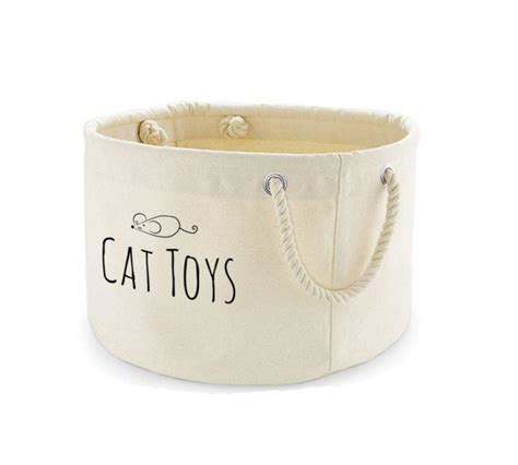 Printed Cat Toys Basket, Cat Toys Storage Bag | WithCongratulations