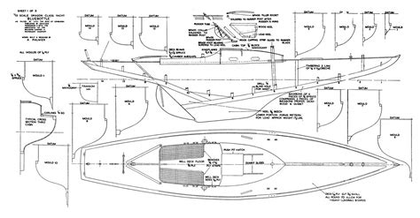 FULL SIZE PRINTED PLAN and ARTICLE 1:10 SCALE 35" DRAGON CLASS YACHT 3 – Vintage Model Plans