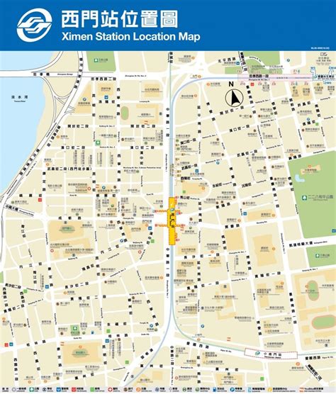 Ximen map - Map of ximen (Taiwan)