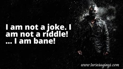 Best 70 + Inspirational, Motivational and Funny Bane Quotes Bane Quotes ...