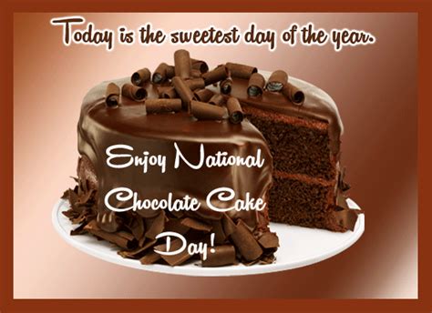 National Chocolate Cake Day! Free Chocolate Cake Day eCards | 123 Greetings