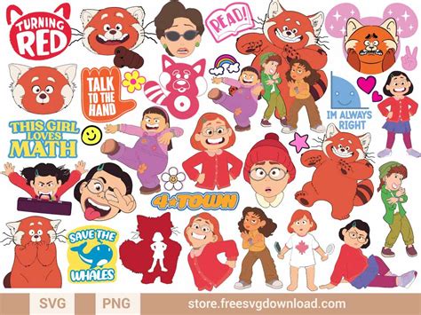 Turning Red SVG & PNG free Disney cut files | Free SVG Download