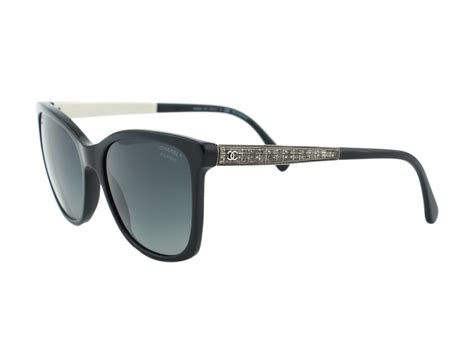 Chanel CH 5348 Authentic Women Sunglasses Polarized Black Square Signature 2016