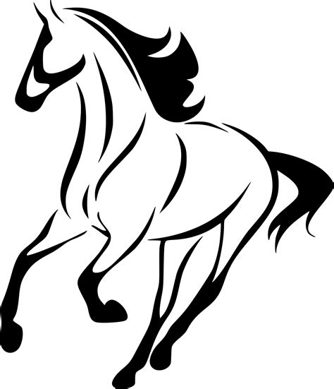 Clipart Transparent Stock Horse Line Drawing At Getdrawings - Simple ...