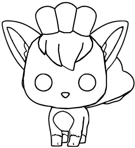 Dibujo para colorear Funko Pop Pokémon : Vulpix 8