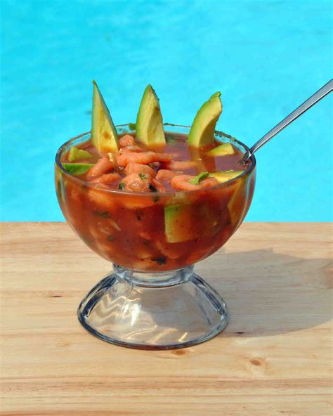 Shrimp Cocktail Veracruz. Ingredients: 4 bags of cooked and peeled ...