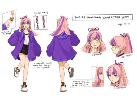 A character reference sheet for your oc, furry, vtuber, anime ideas | Upwork