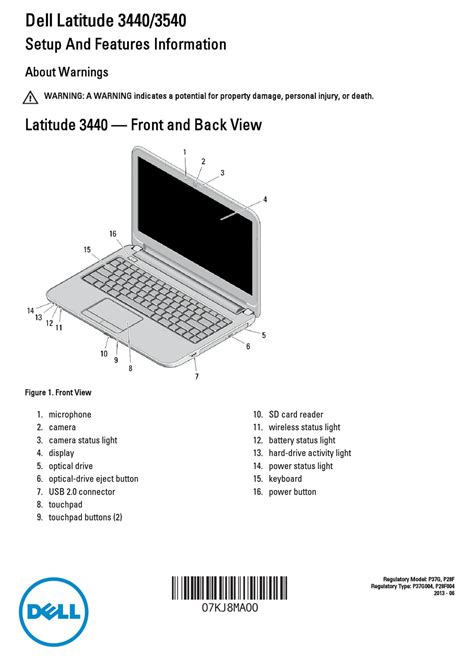 DELL LATITUDE 3440 SETUP & FEATURES MANUAL Pdf Download | ManualsLib